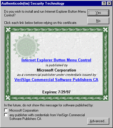 Authenticode Certificate